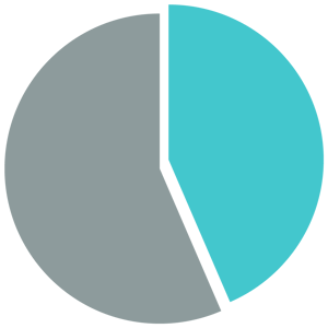 41% pie graph