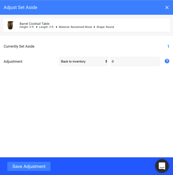 Goodshuffle Pro. Goodshuffle Blog. Set Aside. Inventory Management.