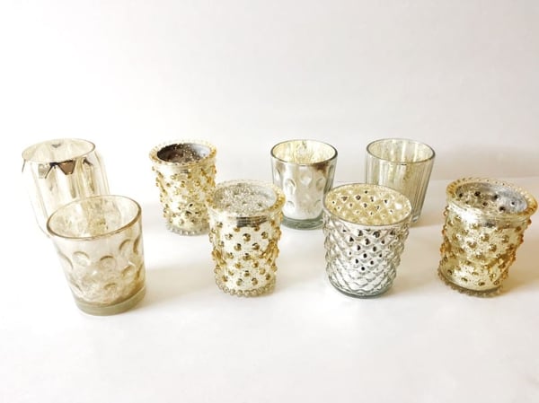 beaded event rentals glassware