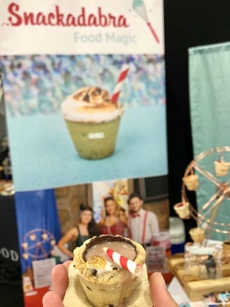 Snackadabra. Edible cookie shot glass. Bizbash NY