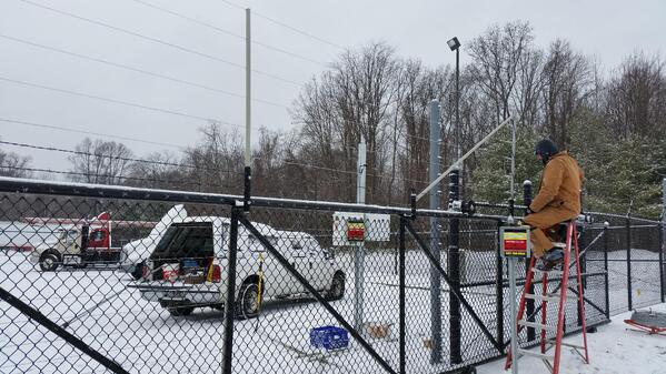 EGD Fence with snow and gate