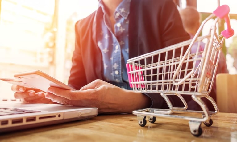 Imagem capa alusão texto compras na internet e redução da inadimplência nas vendas online