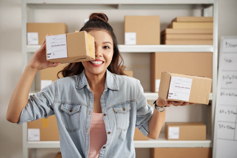 Empreendedora em estoque irá começar a vender online