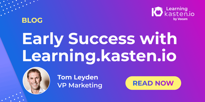 Learning Journey - Early Success with the Launch of Learning.kasten.io