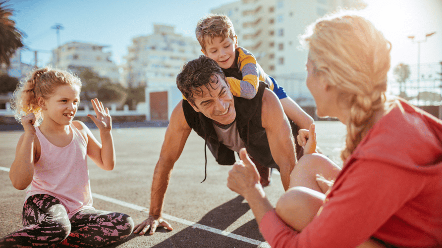 Family Exercising