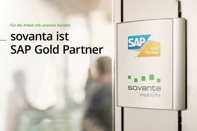 Ausgezeichnet: Die sovanta AG ist jetzt SAP Gold-Partner!