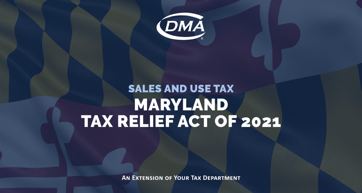 Maryland Tax Relief Act of 2021