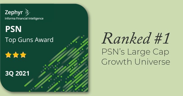 Evolutionary Tree’s Flagship Innovation-Focused Strategy Again Achieves Top Ranking Within PSN’s Large-Cap Growth Universe