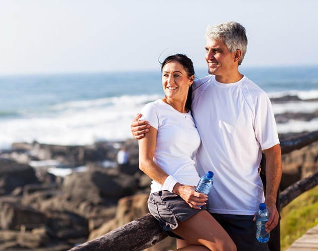 Fit mature couple with toned skin and bodies that are possible with a combination of body sculpting treatments from bodenvy