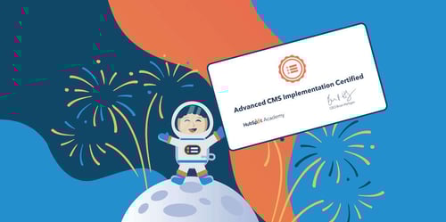 Astronaut with advanced CMS implementation certifiication