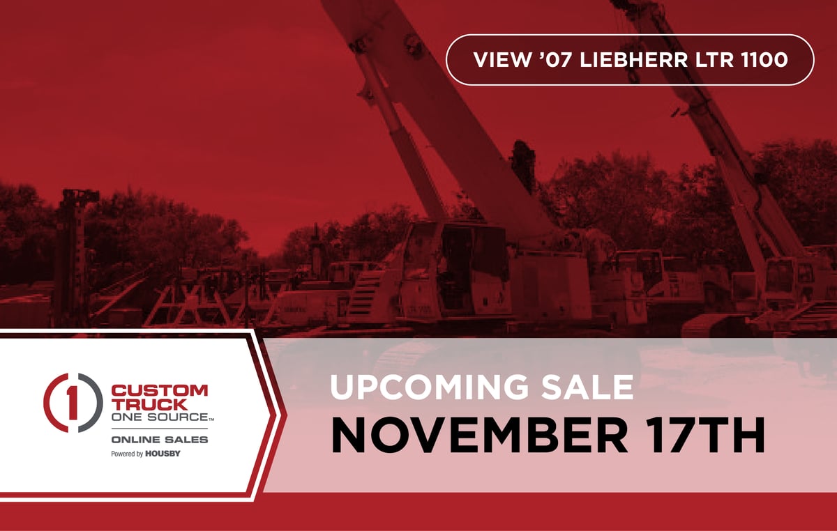Upcoming CTOS Online Sale - November 17th | View ’07 Liebherr LTR 1100
