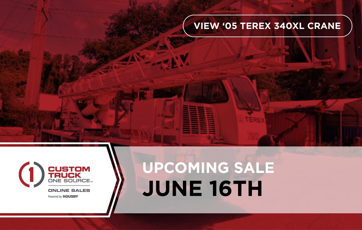 Upcoming Custom Truck One Source Online Sale - June 16th | View ’05 Terex 340XL Crane