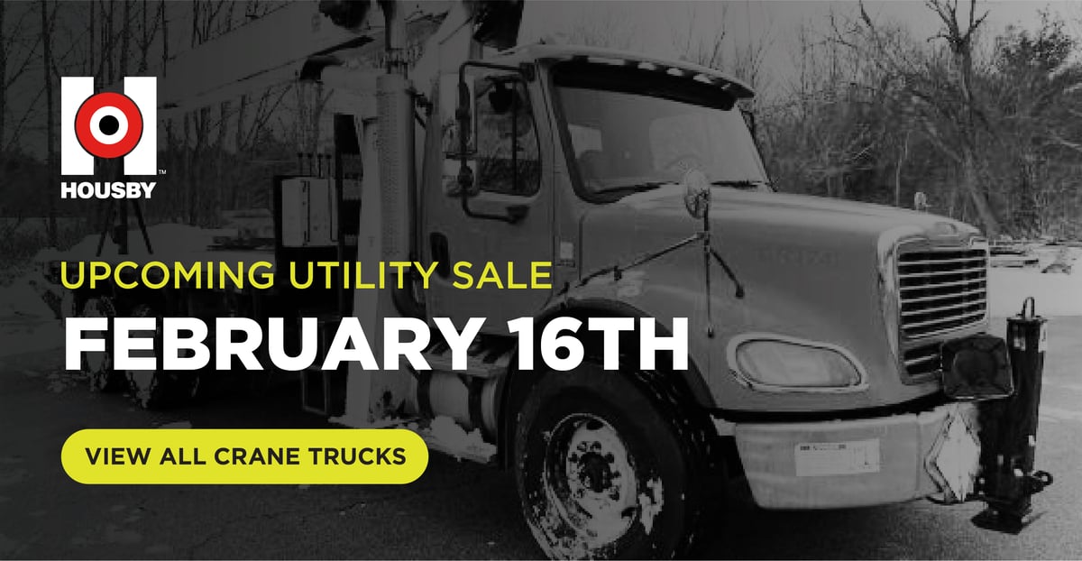 Upcoming Housby Utility Online Sale - February 16th | View All Crane Trucks