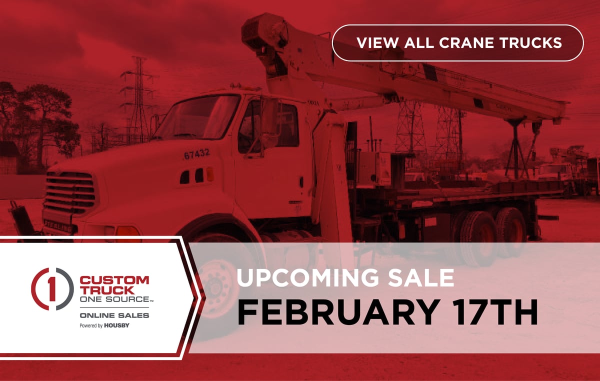 Upcoming Housby Online Sale - February 17th | View All Crane Trucks