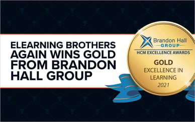 eLearning Brothers Again Wins Gold from Brandon Hall Group