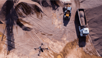 Droni commerciali per estrazione mineraria intelligente: Creazione di una zona di esplosione più sicura