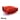 3D-gedrucktes Nylon PA12 mit HP MJF Multi Jet Fusion, RAL 3000 halbgloss rot lackiert