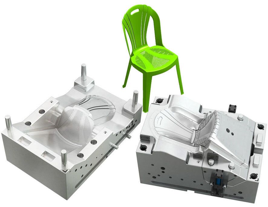 Mold of a chair for Injection molding.ì