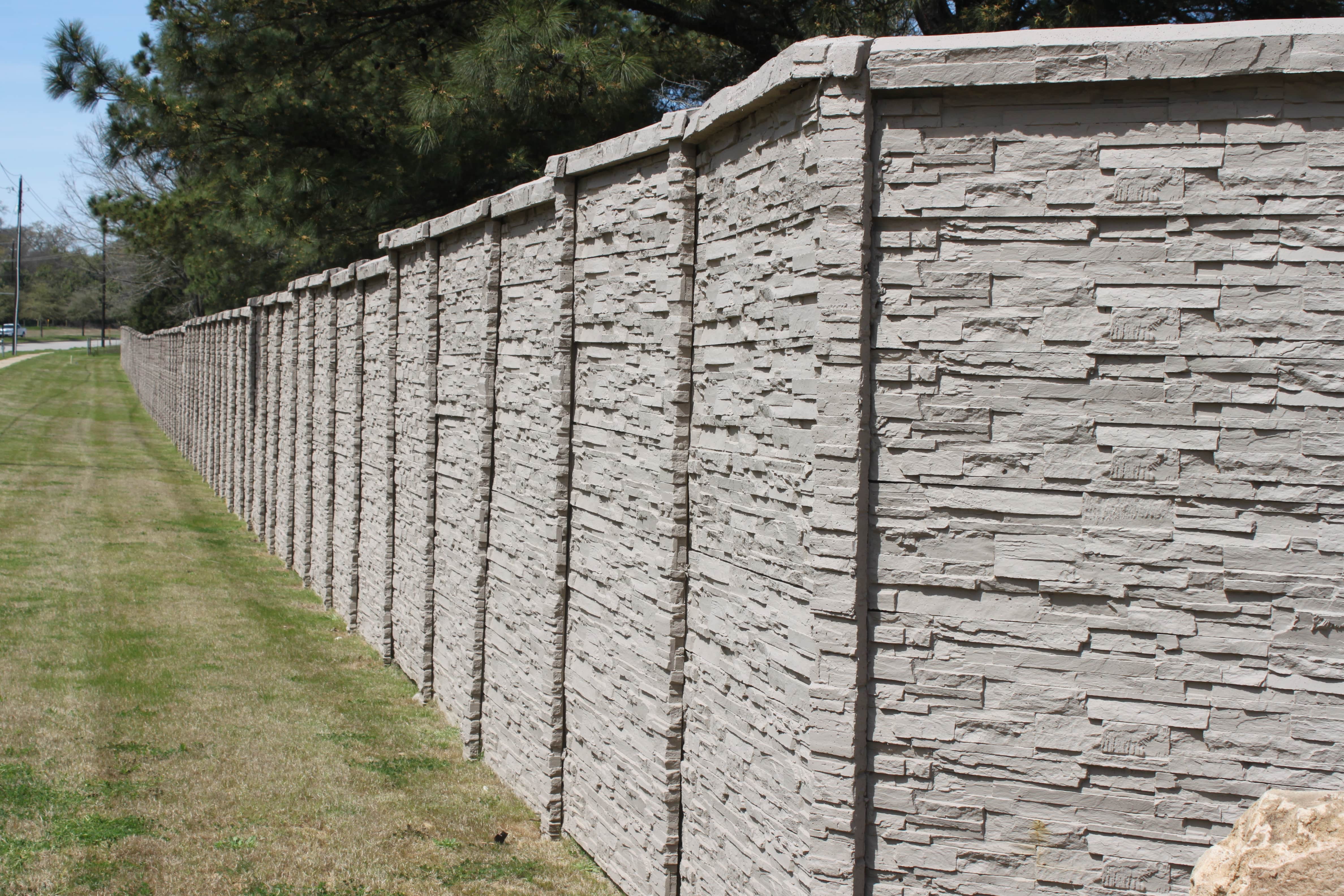 ChiselStone Concrete Fence East Texas
