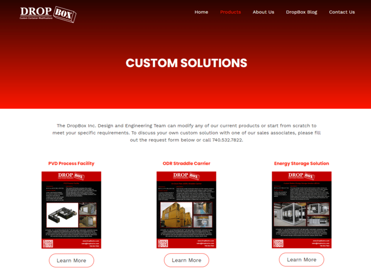 DropBox Inc, custom shipping container modification, custom container modification, custom ISO shipping container modification, custom storage container, shipping container modification design, shipping container modification engineering, shipping container modification manufacturing, custom project studies, custom solutions, custom engineered enclosures