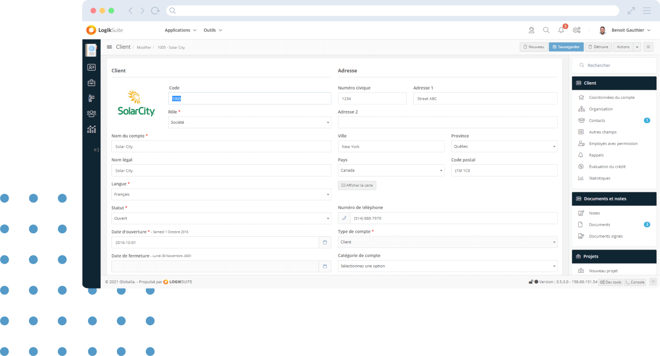 Gestion de comptes clients et facturation
