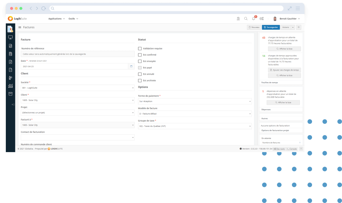 Gestion de comptes clients et facturation