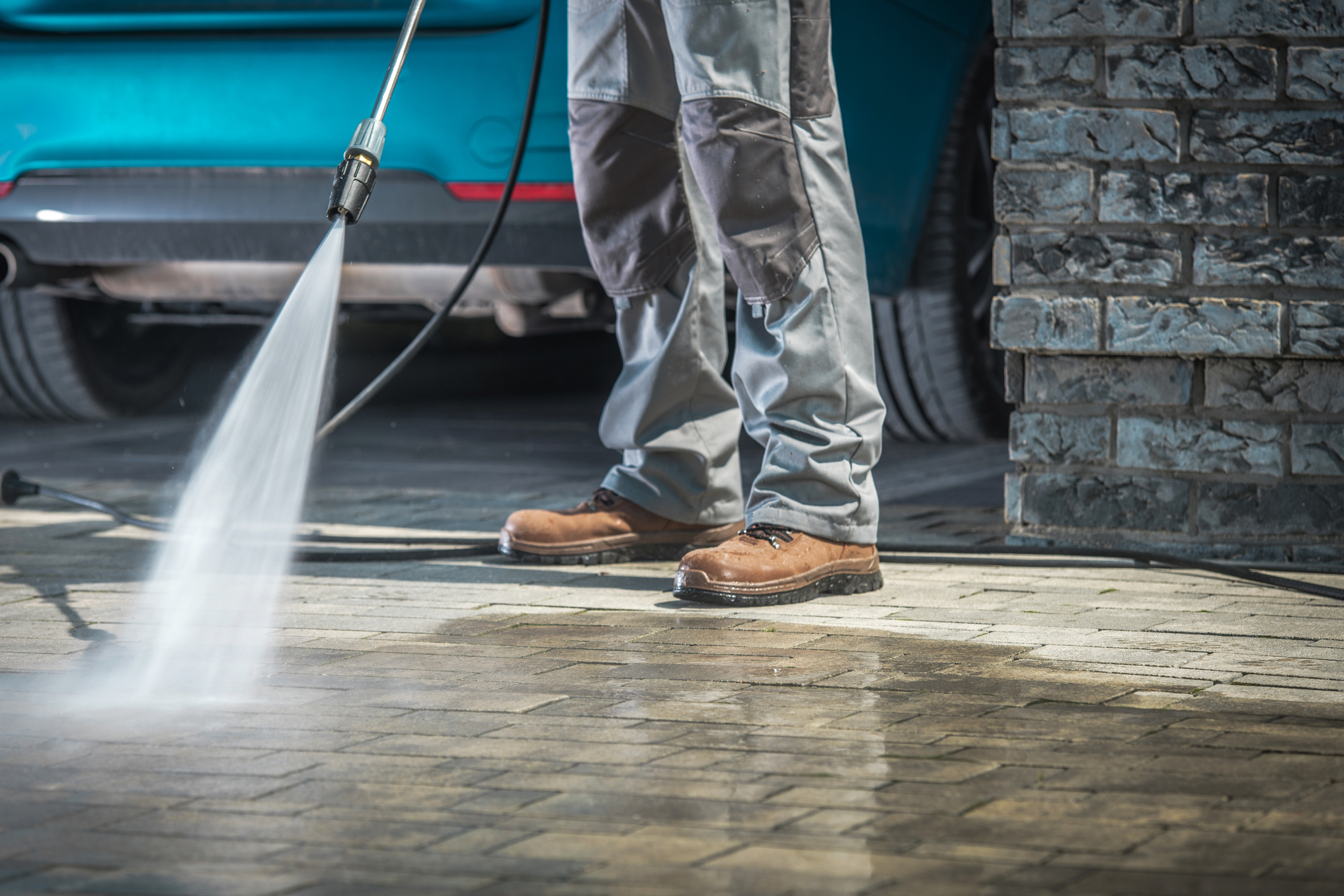 Parking Garage Pressure Washing