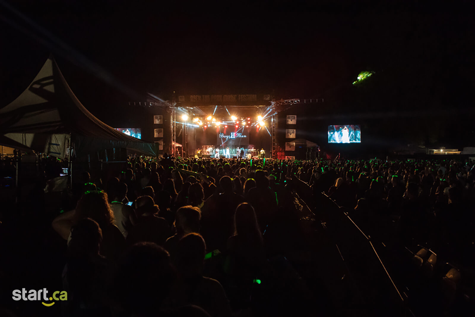 Rock the Park and the sea of green, featuring Boyz II Men