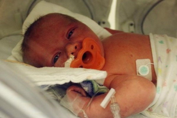 Korbin in the NICU at London Children's Hospital