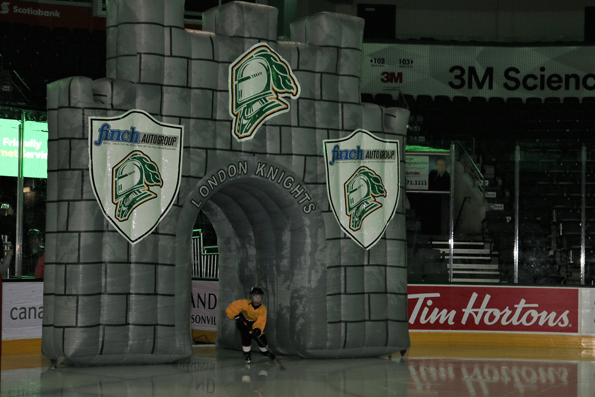 Oakridge Aeros practice at Budweiser Gardens