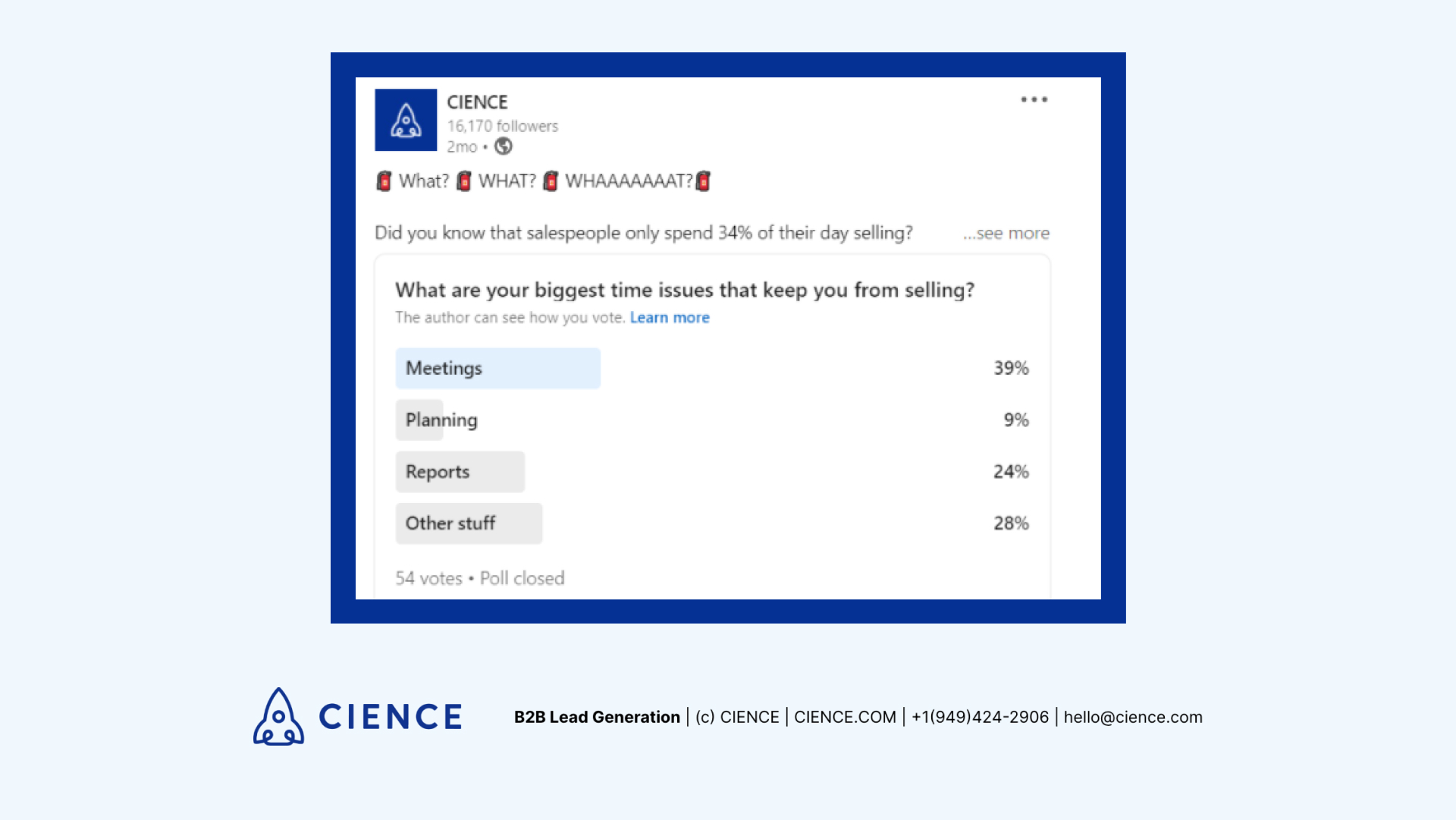 Example of a quiz on social media - Interactive content for B2B Marketing