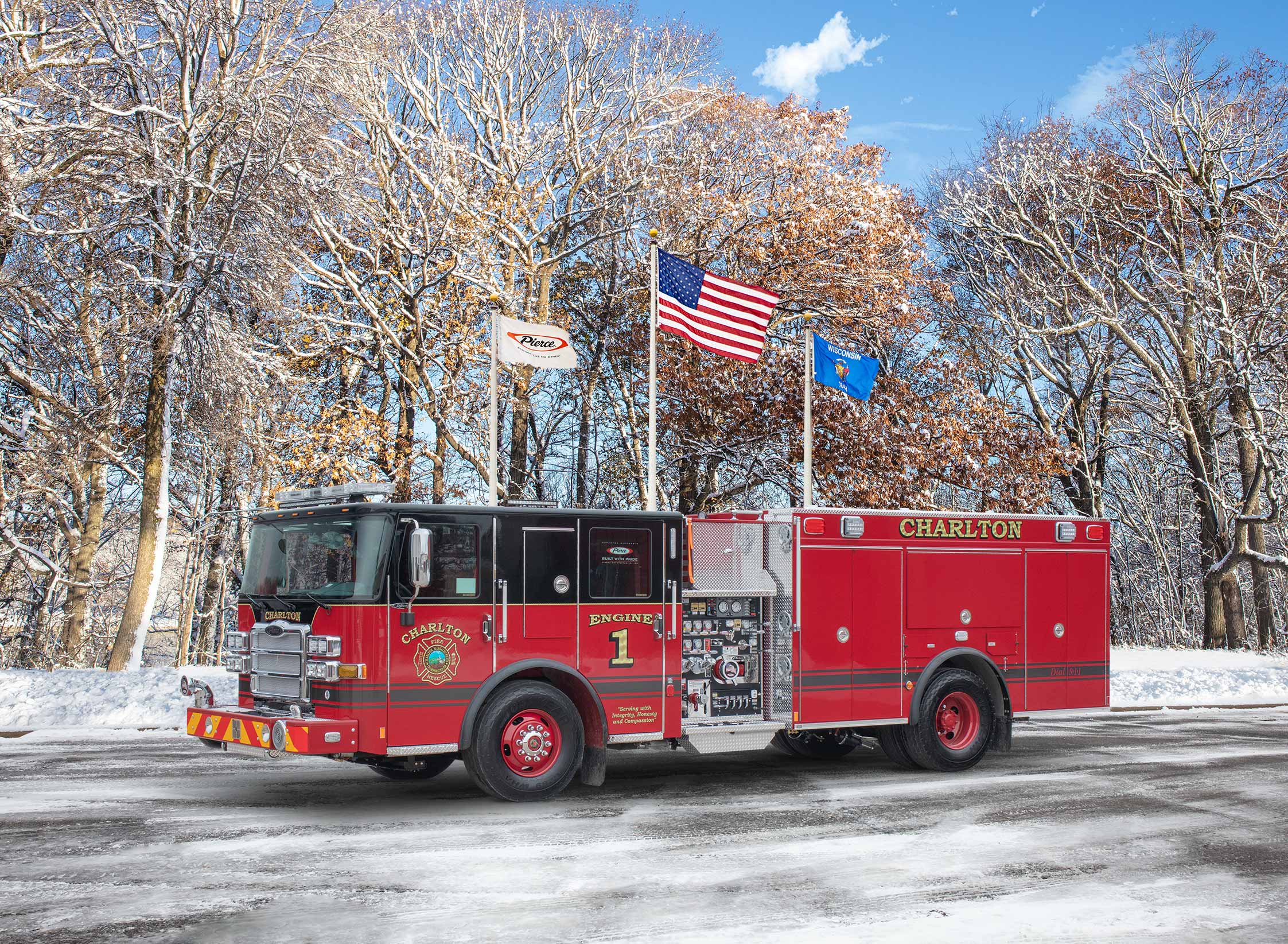 Enforcer Pumper delivered to Charlton Fire Department 