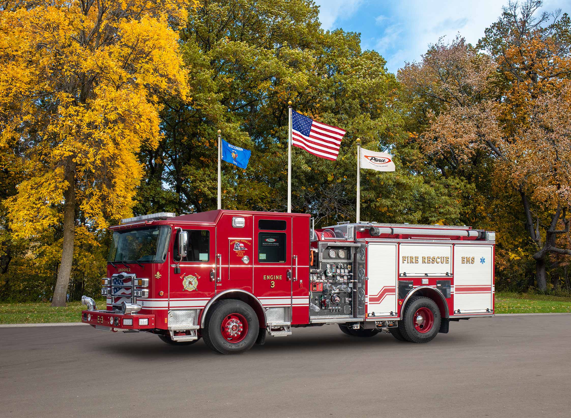 Enforcer Pumper delivered to Andover Fire Rescue                               