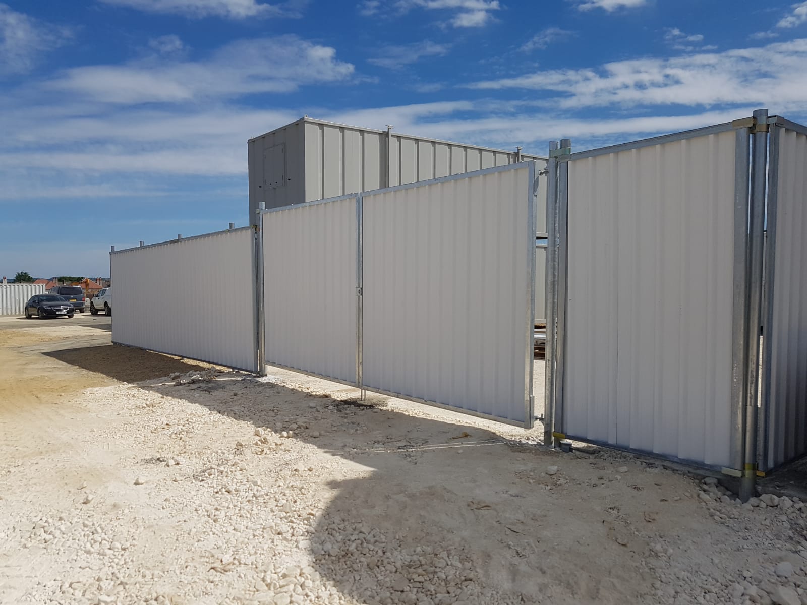 Heras hoarding panels and gates