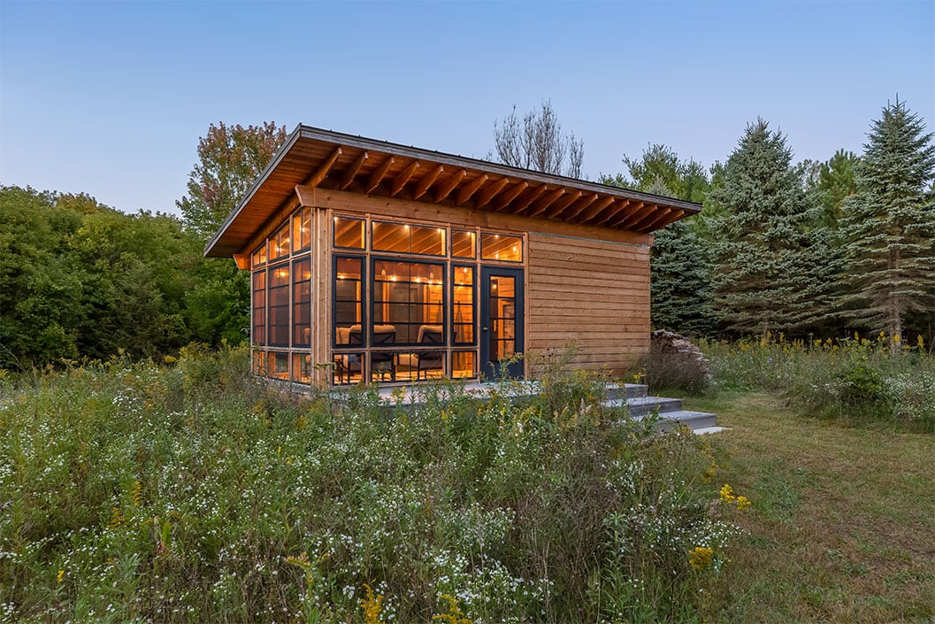 Year-Round Wood-Fired Outdoor Sauna is an Unplugged Escape for Family