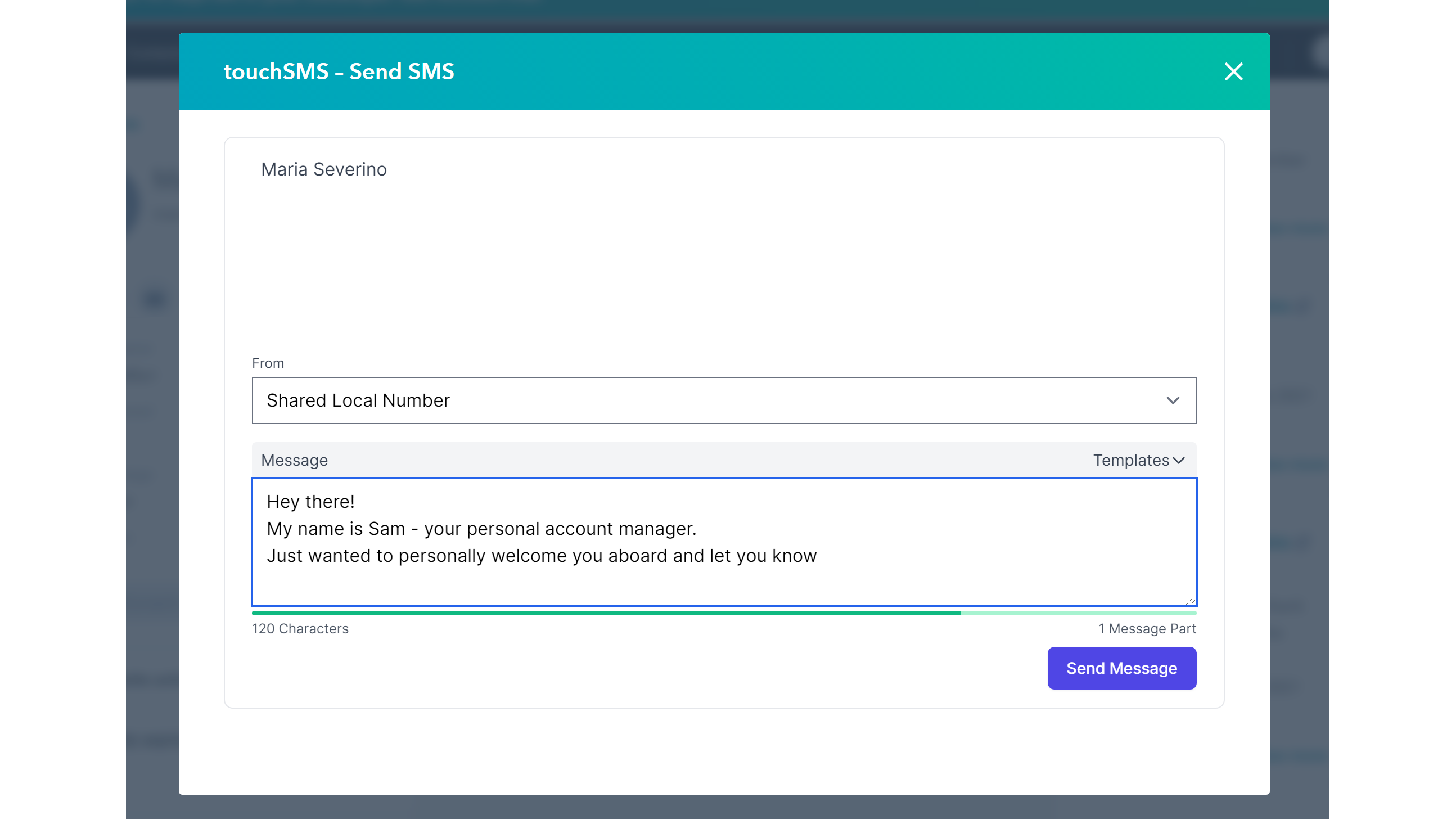 SMS Chat with Contacts