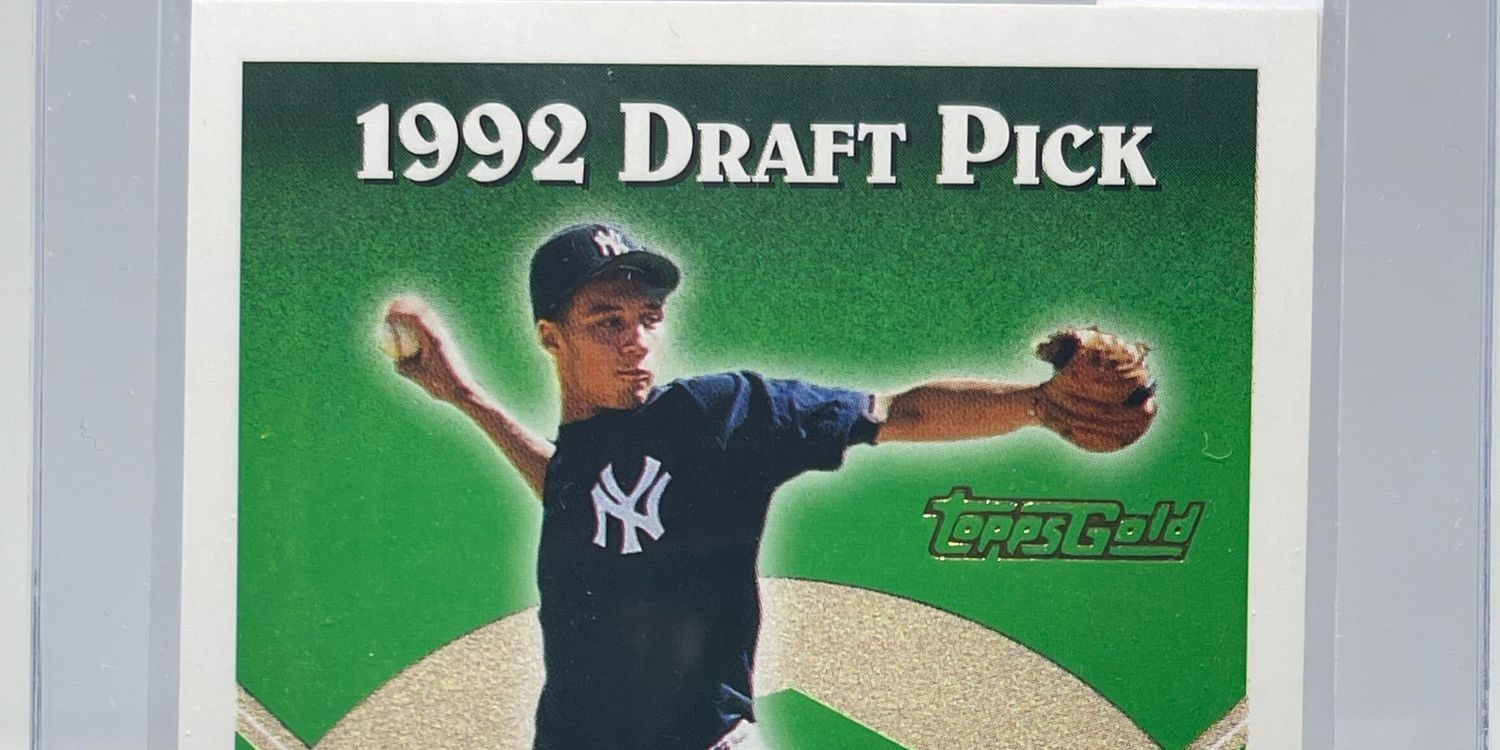 Derek Jeter 1992 Draft Pick Topps Baseball Card