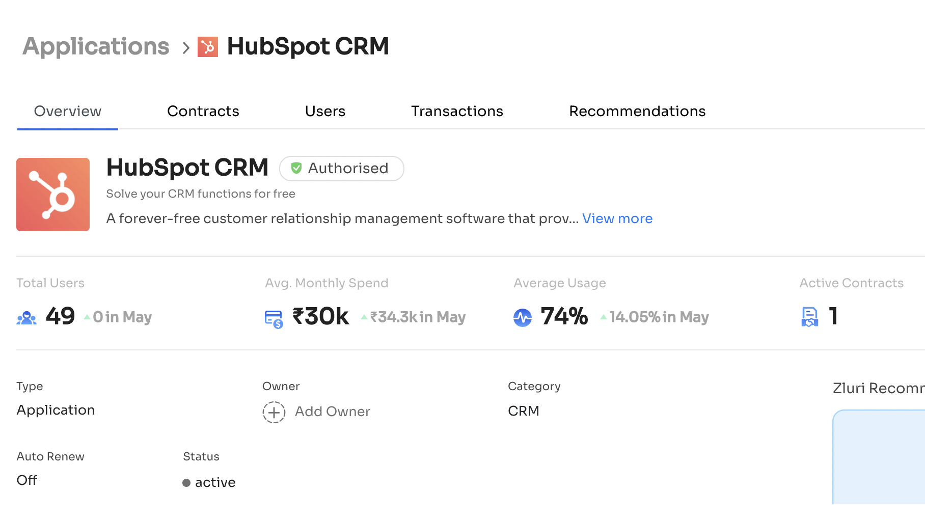 View HubSpot usage overview