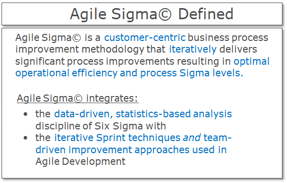 Agile Sigma