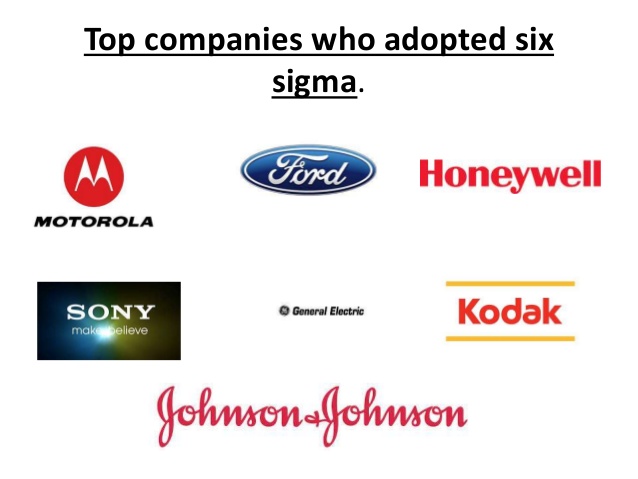 Companies that Adopted Six Sigma