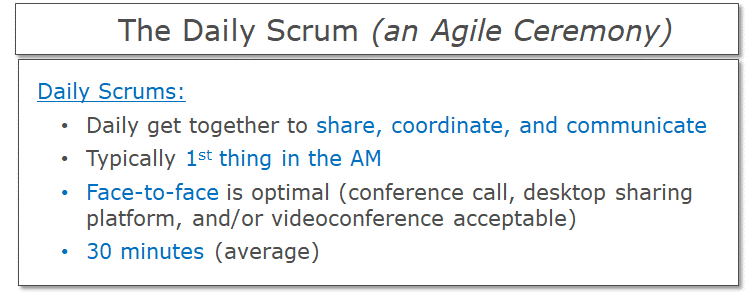 The Daily Scrum