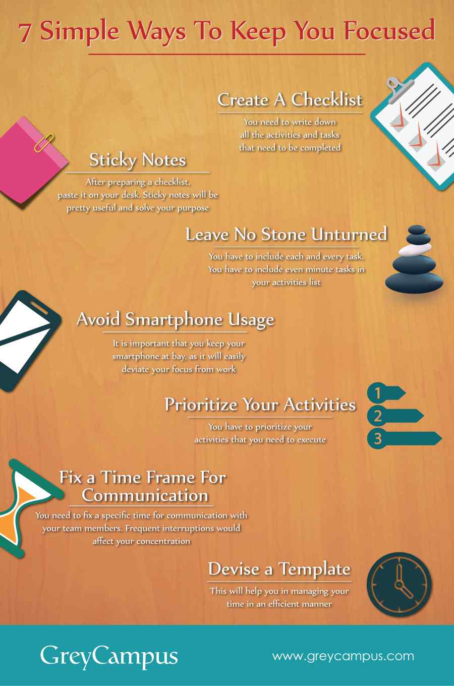 7 simple ways to keep you focused