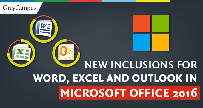 New Inclusions For Word Excel And Outlook In Microsoft Office 2016