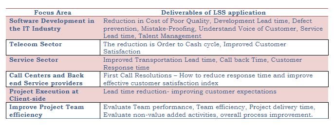 Lean Six Sigma in Various IT Fields