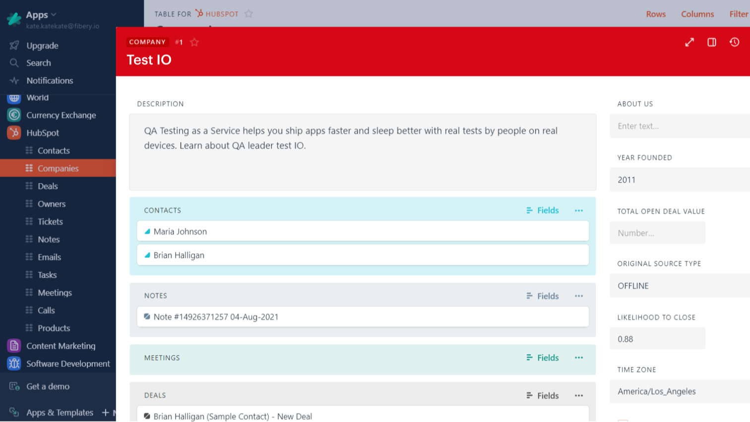 Track all the relevant info about a customer on a single screen