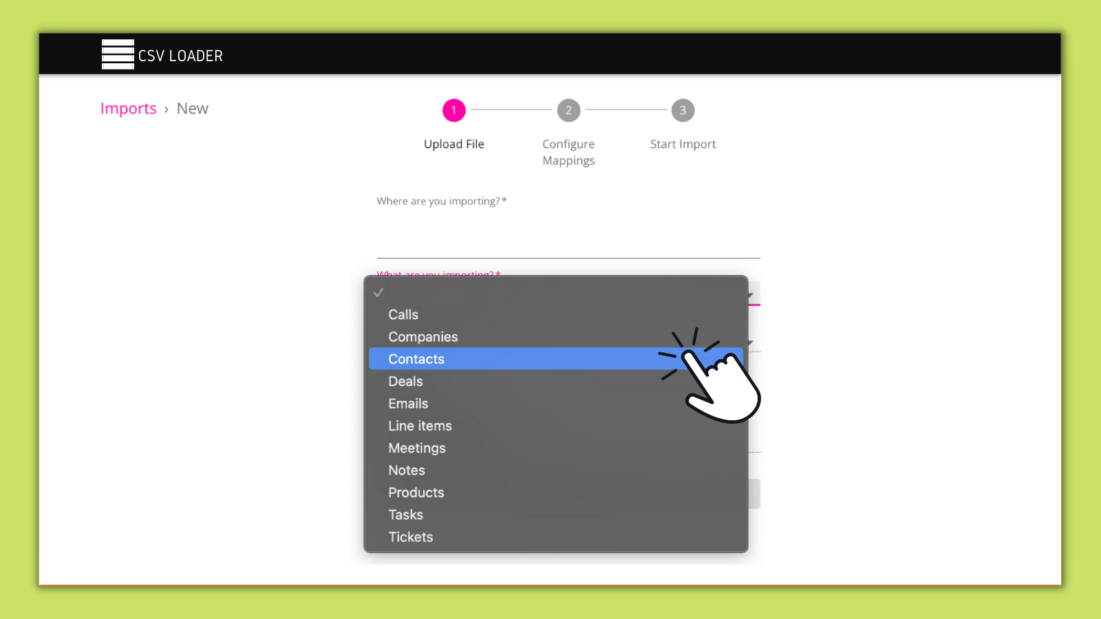 Import Contacts with Links to Companies