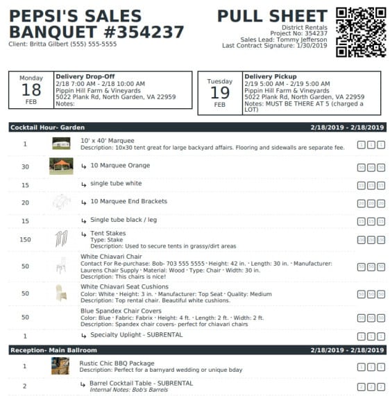 Goodshuffle Pro. Print Pull Sheet. Inventory Management.