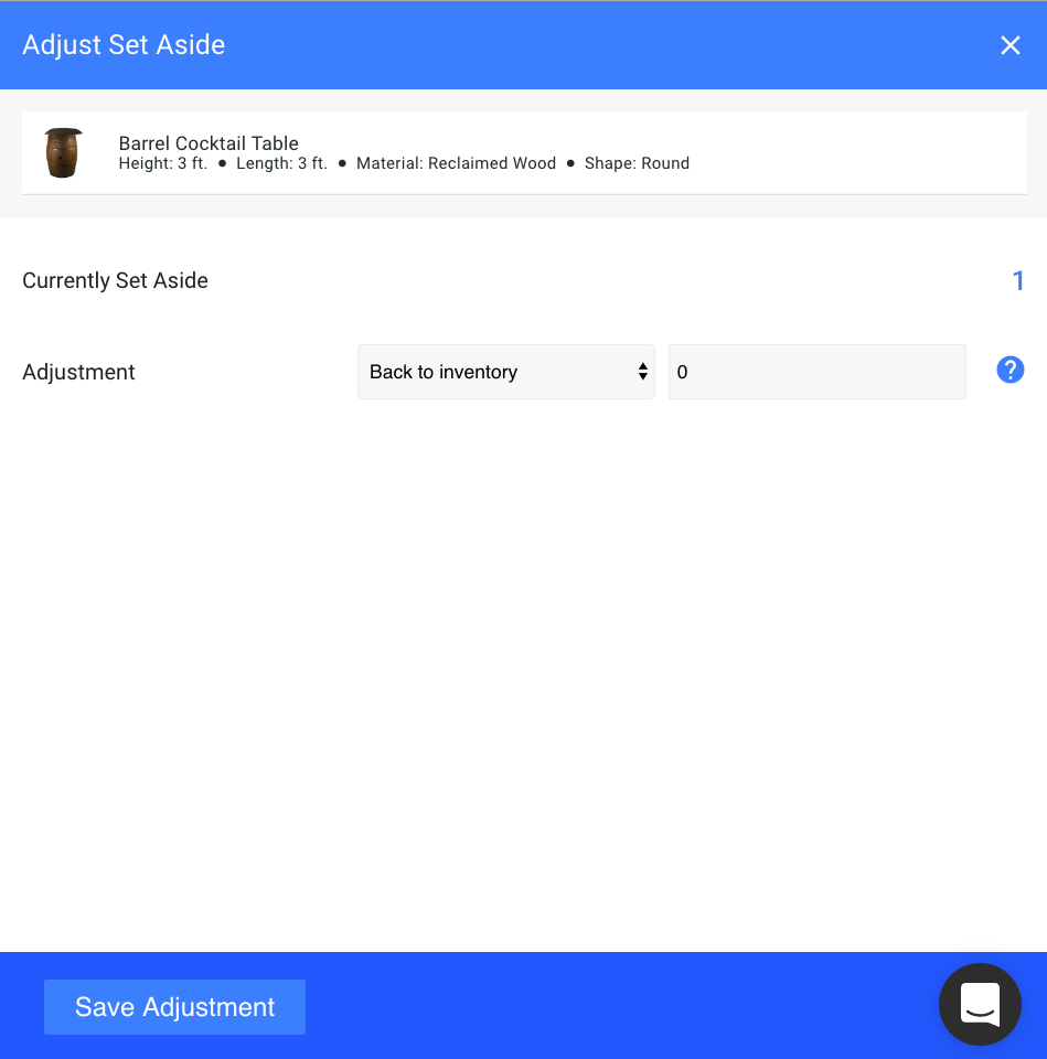 Goodshuffle Pro. Goodshuffle Blog. Set Aside. Inventory Management.
