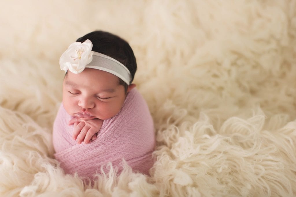 best newborn photography, baby in swaddle
