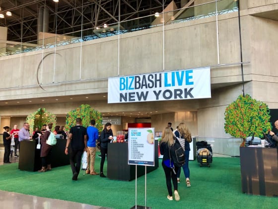 BizBashNY. Inside Jacob Javits Center in New York. Fruit theme.